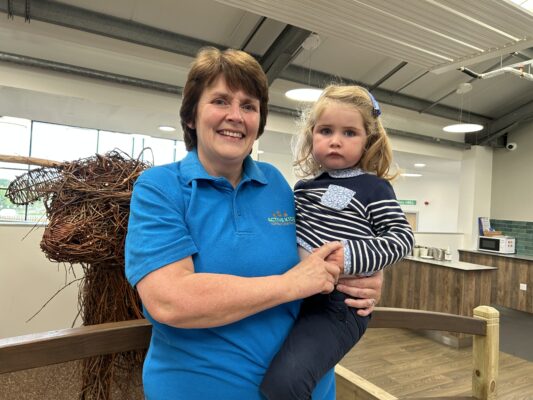 Rhona, with her grandaughter, Fearne